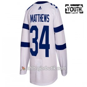 Barn Ishockey Toronto Maple Leafs Tröja Auston Matthews 34 Adidas Pro Stadium Series Authentic